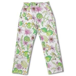 Keith Kelly NYC Cactus Double Knee Work Pants White Medium